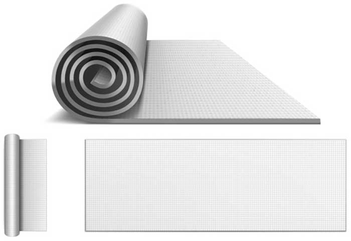 rubber mat white