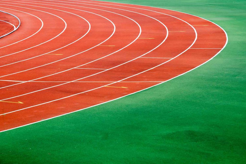 rubber track curve